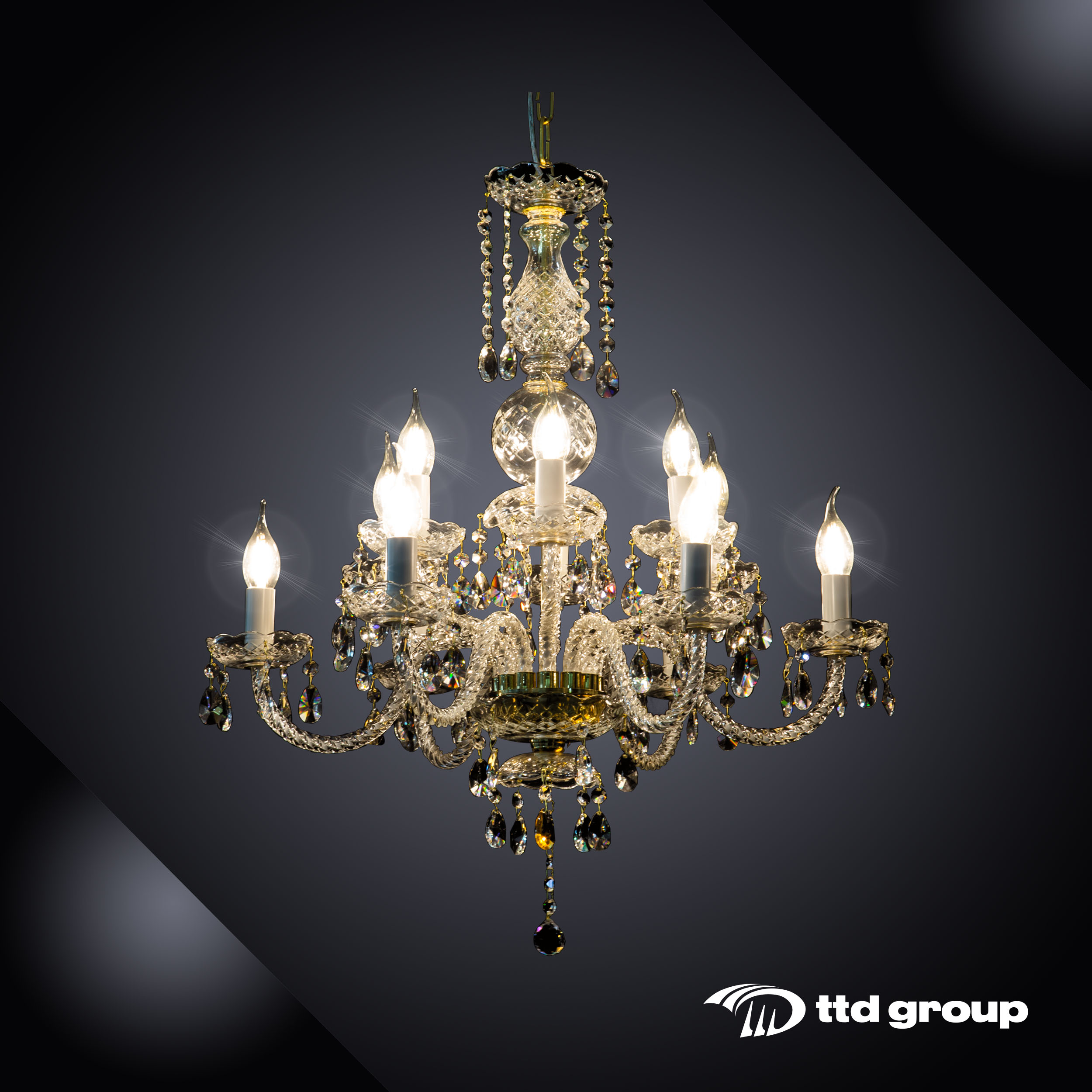 Đèn chùm pha lê MIALUXY Regina 6+6