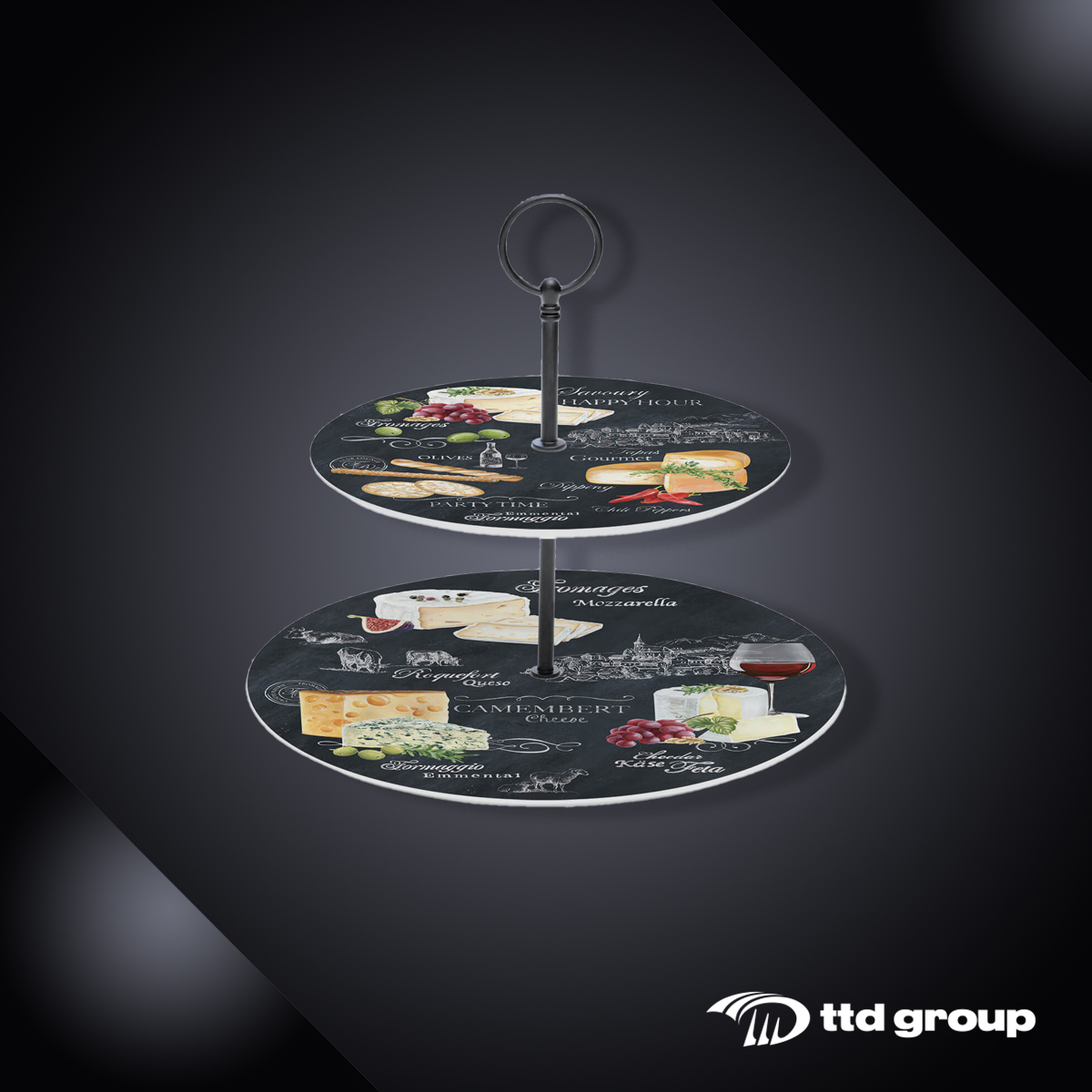 Đĩa sứ 2 tầng Easy life 995 WOCH