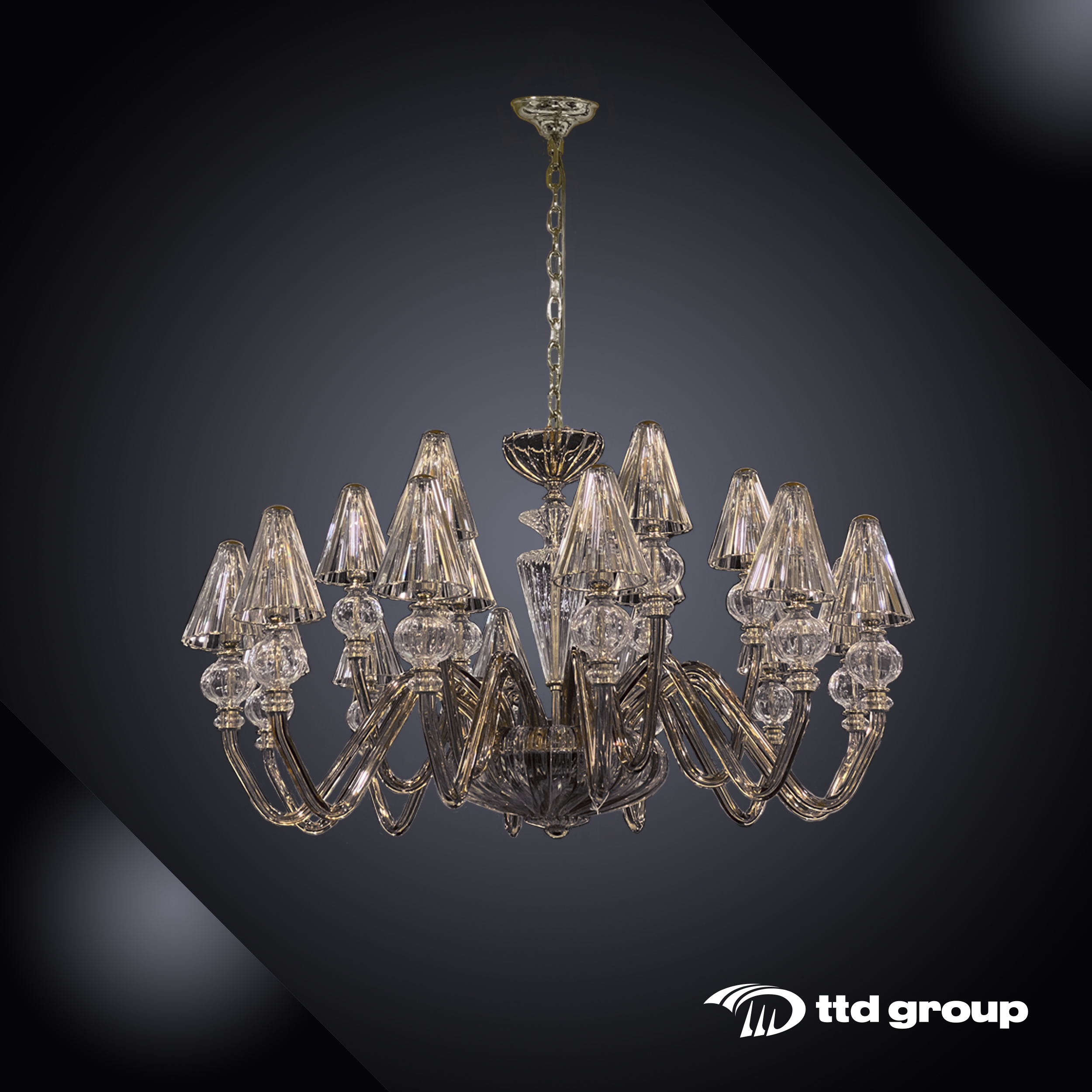 ĐÈN PHA LÊ IRIS CRISTAL 670142FG31FU2