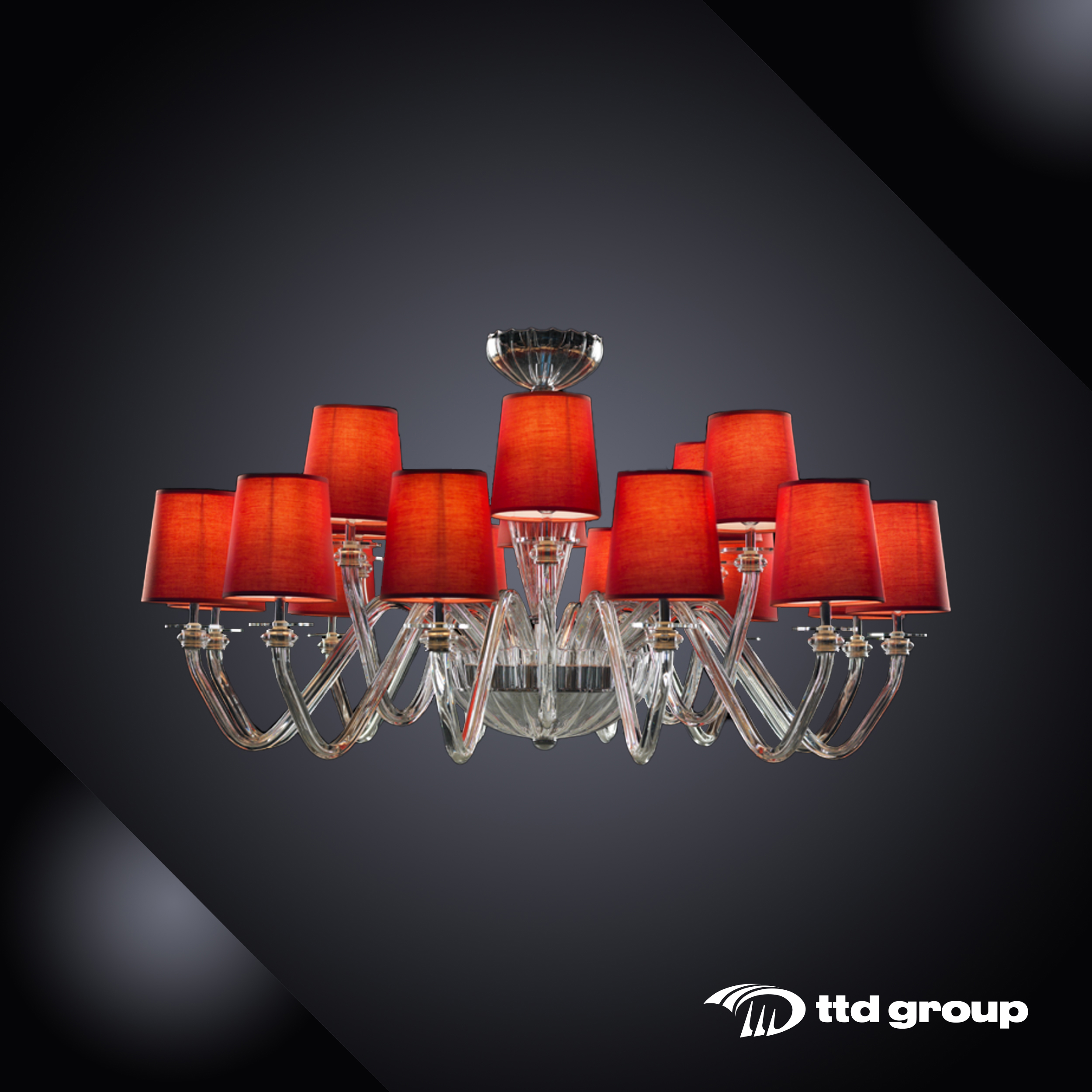 ĐÈN PHA LÊ IRIS CRISTAL 670143FGTRNO2