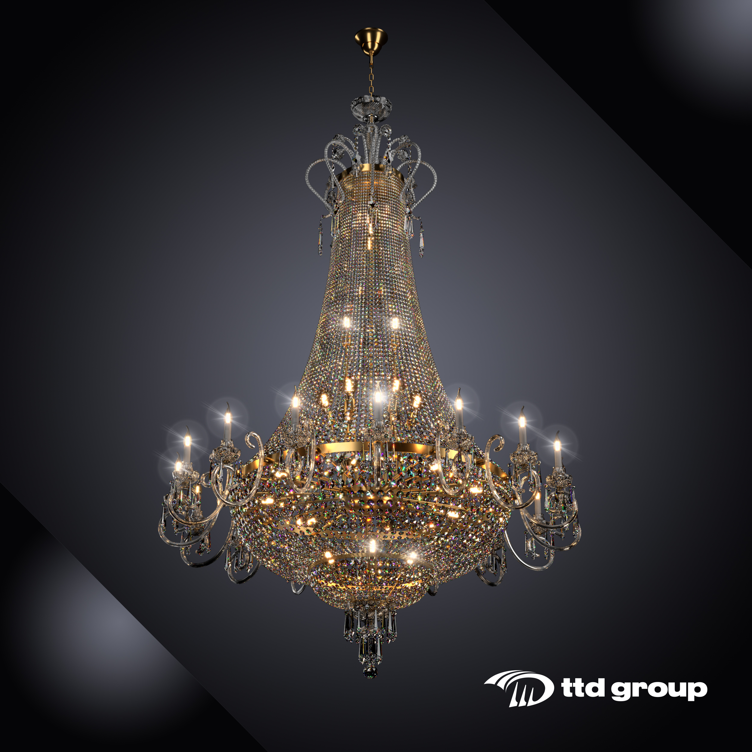 Crystal chanderlier MIALUXY Royal 38